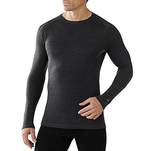 Smartwool Men's NTS Mid 250 Crew Top Charcoal Heather T-Shirt MD