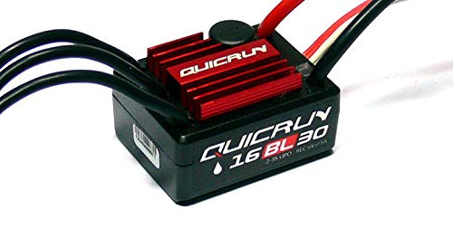 Xiangtat Hobby Wing Brushless Combo QuicRun 2435 SL G2 4500KV Motor + WP-16BL30 30A ESC + Program Card for 1/16 1/18 RC Car