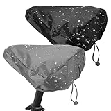 Bike Seat Cover Waterproof, 2 Pcs Waterproof Bike Seat Cover for Outdoor Most Bicycles and E-bikes (2 Colors)