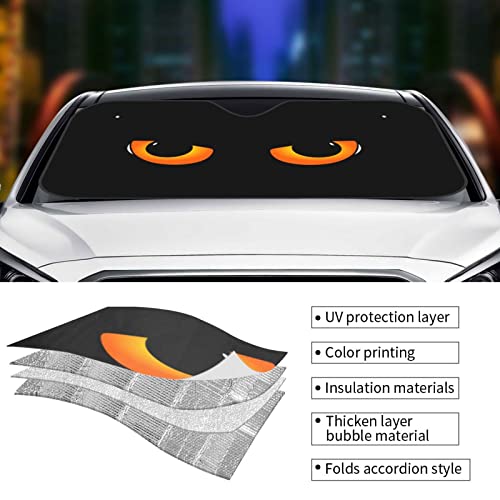 Custom Car Windshield Sun Shade, Personalized Sunshade For Car Windshield With Photo Text, Customized Car Sun Visor, Protector Foldable Sun Shield For Sedans Suv Trucks (S-51"*27.5") #TOP2