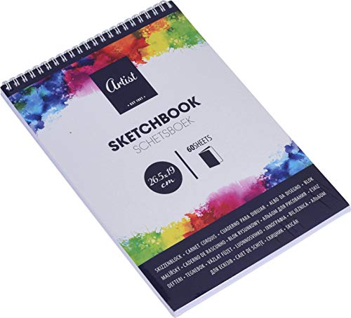 Unbekannt Skizzenblock Spiralbindung Hochformat 60 Blatt Weisses Preisvergleich