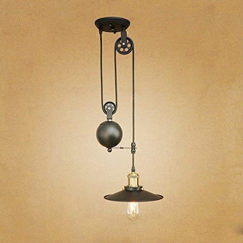 Lustre rétro en fer LOFT luminaire suspendu E27 design pour hôtel