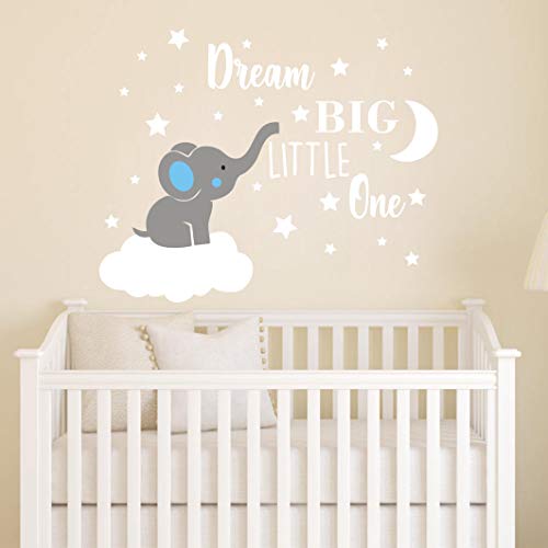 Vinilo Decorativo Infantil Elefante Dream Big Little One miniatura 3