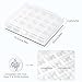 Opret 25 Slots Bobbin Organizer, Transparent Plastic Bobbin Case, Empty Spools Box For Sewing Supplies, 4 Pack, Compatible With Class 15 & SA156 Bobbins