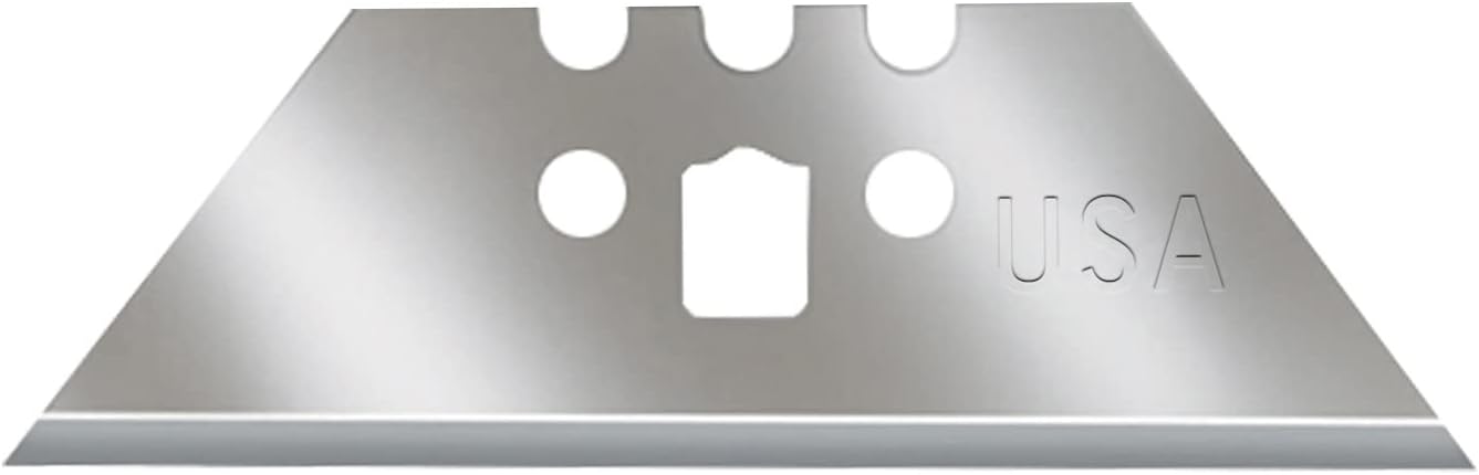 ALLWAY DSP100 3-Notch Utility Knife Blades with Clear Dispenser, Sharp Point, 100 Pack