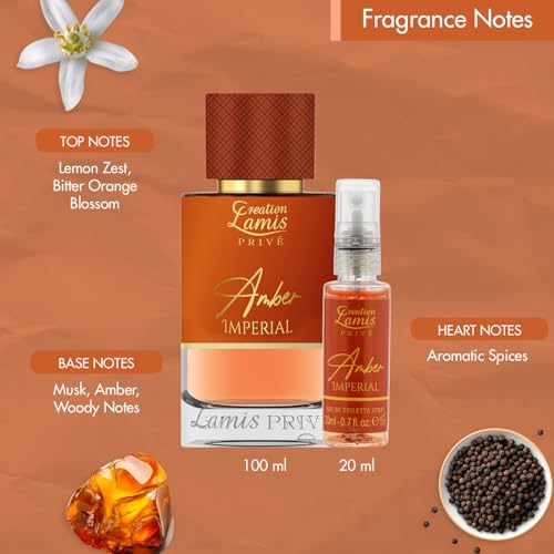 Image of Creation Lamis Prive Men Eau De Parfum Gift Set 4x20ml | Cuir Ultime, Tabac Aromatique, Amber Imperial, Oud Magique | Long-Lasting Amber, Citrus, Woody, and Leather Notes