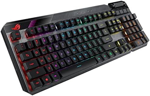 ASUS ROG Claymore II Tastiera Gaming Wireless Modulare, Meccanica, Switch ROG RX Rossi, RGB, Tasti in ABS, Tastierino Numerico Staccabile, Controlli Media, Porta USB, Layout Italia, Nero