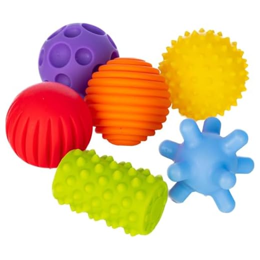 FANCY Baby Pelotas Sensoriales para Bebés, Juguete Educativo para Bebés a Partir de 3 Meses, Multi Ball Texturizada y Sensorial