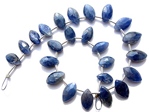 Perles bleu saphir naturel Marquise pour concevoir vos bijoux personnalisés