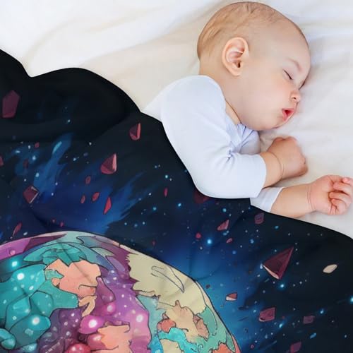 Couverture skull en flannel 3D pour canapé lit 100x130cm - 5
