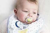 Nuby - Little Moments śliniaczek z muślinu bawełnianego - 0 m+, zielony