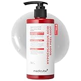 medicube Body Peel Shot with Hypochlorous Acid | Gentle Body Exfoliating Serum for Dead Skin Cells, Rough Patches & Uneven Texture | Rice Extract, Panthenol for Hydrating & Smoothing Care | 9.46 fl.oz