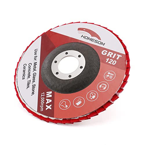 HOMESOM 5 Inch 1pc 120 Grit Grinding Wheels Flap Sanding Abrasive Disc For Angle Grinder Diamond Sanding Pad 7 HOMESOM 5 Inch 1pc 120 Grit Grinding Wheels Flap Sanding Abrasive Disc For Angle Grinder Diamond Sanding Pad - Image 7