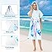 MOKANI Badeponcho Damen & Herren, Ultraleicht & Schnelltrocknend, Kapuze Surf Poncho Handtuch auf Surfen Schnorcheln Wassersport, Zugleich Umkleidehilfe Strand Erwachsene（Mit Knöpfen, 108Lx82W cm）