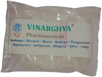 Suhaga/Boracic/Borax/Sohaga/Pongaaram/Venkaram/Veligaram/Tinkal/Tankana khara/Khadiyo Khara/Biligara / सुहागा – 100g