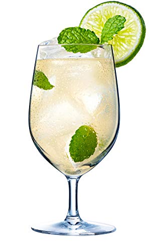 Chef & Sommelier Domaine 14 Ounce Stemmed Iced Tea Glass, Set Of 6, Clear #TOP2