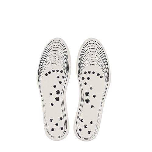WOGQX Männer Und Frauen Speicher Baumwolle Magnetische Massage Einlegesohle Plantarfasziitis Gewichtsverlust Massage Einlegesohlen Lindern Schmerzen Akupressur Massage Atmungsaktive,Schwarz Cover