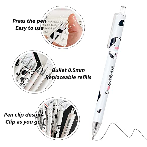 QAQHZW Set di 12 Penne Gel Inchiostro Nero Penne a...