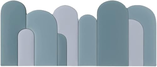 HEROHL 3D Anti-Collision Wall Padding,Peel and Stick Upholstered Wall Sticker,Decorative Protection Panel for Queen Headboard Playroom (Color  B,