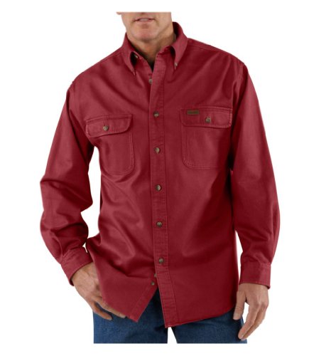 carhartt men's oakman sandstone twill original fit work shirt