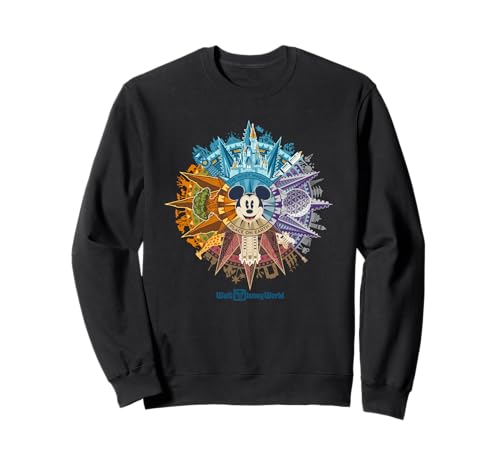 Sweat Mickey Disney Walt Disney World Parks vintage pour adulte noir