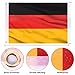 AhfuLife German Flag 3 x 5 Ft, Large Germany Flag for Outside - Double Side with Brass Eyelets for Olympic Party Decorations, Oktoberfest Bar Garden Street Decoration Indoor Outdoor