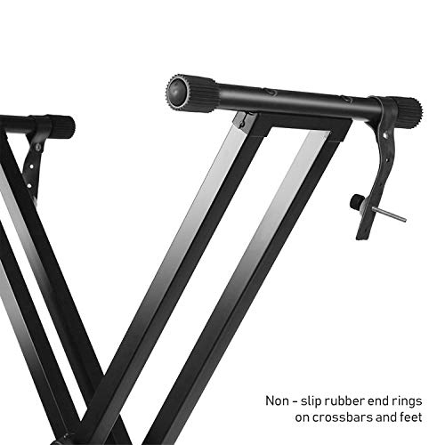 Partysaving Pro Series Adjustable X Style Piano Keyboard Heavy Duty Premium Stand (Double-Braced X Style Keyboard) #TOP3