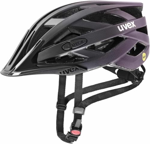 uvex i-vo cc MIPS - Leichter Allround-Helm für Damen und Herren - MIPS-Sysytem - Black-Plum matt - 52-57 cm