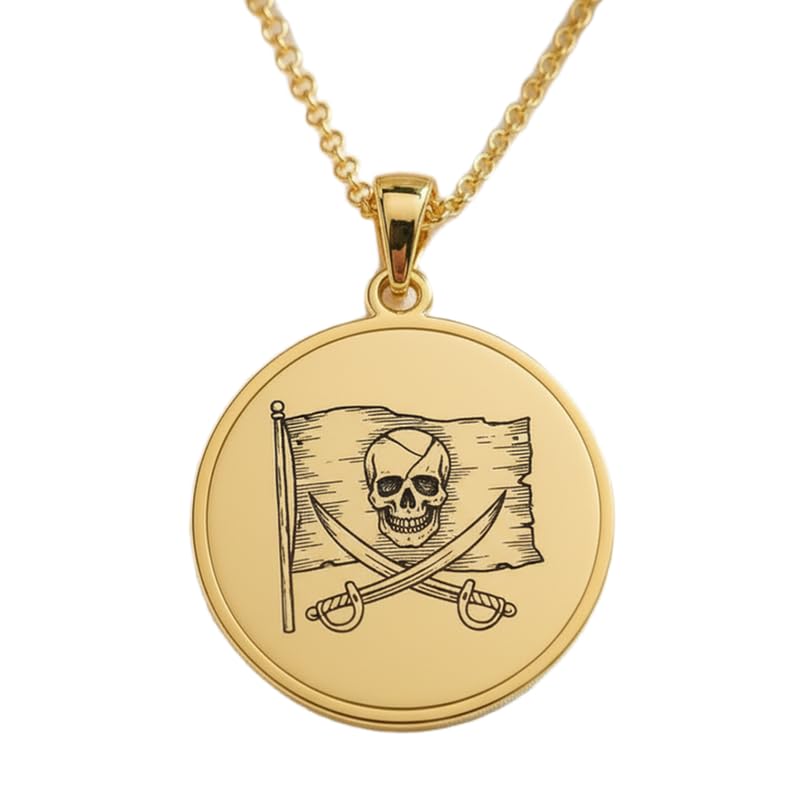 Collier Jolly Roger en argent 925, fini les bijoux pirates de basse qualité