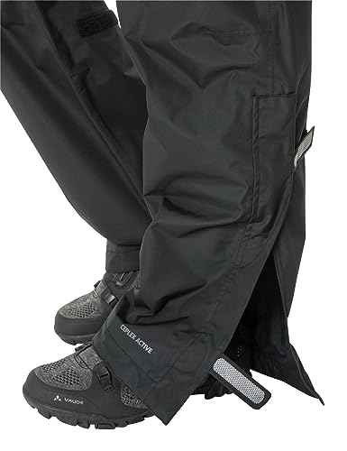 VAUDE Fluid Regenhose Damen - wasserdichte, atmungsaktive Multifunktionshose für Radfahren, Wandern, Outdoor, Eco Finish, PFC-frei, reflektierende Details, verstellbare Beinweite