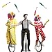 ifundom 3Pcs Juggling Clubs Set, Green Yellow and Red Juggling Pins Training Acrobatic Sticks Toy for Skill-Building, Coordination, Suitable for Circus Performances and Family Activity