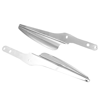 Amazon.com: HIYOYO Chrome Front Fork Mount Wind Deflectors