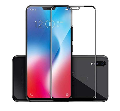 Image of Tempered Glass Screen Protector Compatible For Vivo V9 with Edge to Edge Coverage and with Easy Installation Kit