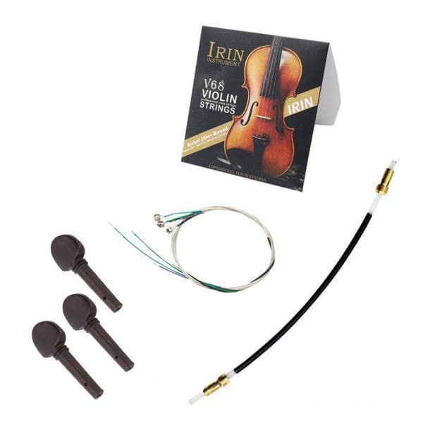 ATORSE 2x1 Set Violin Fiddle Replacement Strings with Tuning Pegs End Rope-image-32