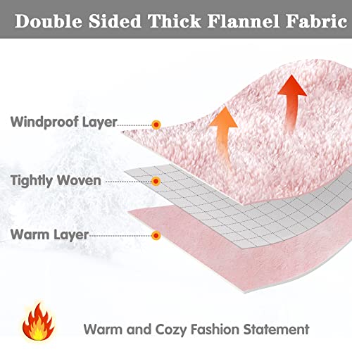 Waitu Wearable Blanket Sweatshirt For Women And Men, Super Warm And Cozy Big Blanket Hoodie, Thick Flannel Blanket With Sleeves And Giant Pocket - Pink #TOP2