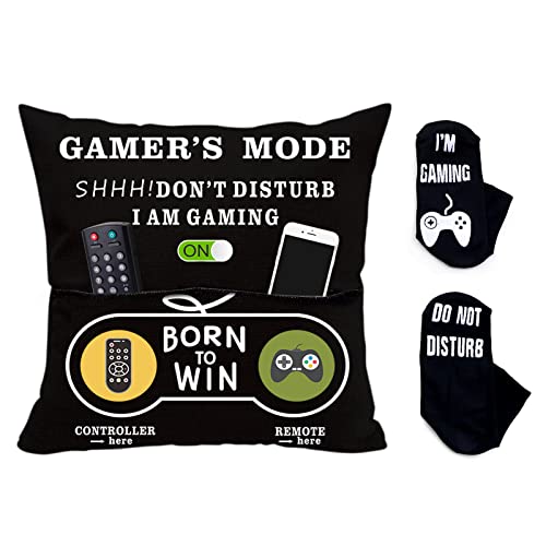Gamer Gifts for Boyfriends Gamer Lovers Gaming Room Decor Two Sided Printing 2-Pocket...