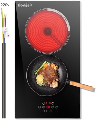 2 Burner Electric Cooktop 220V 3000W