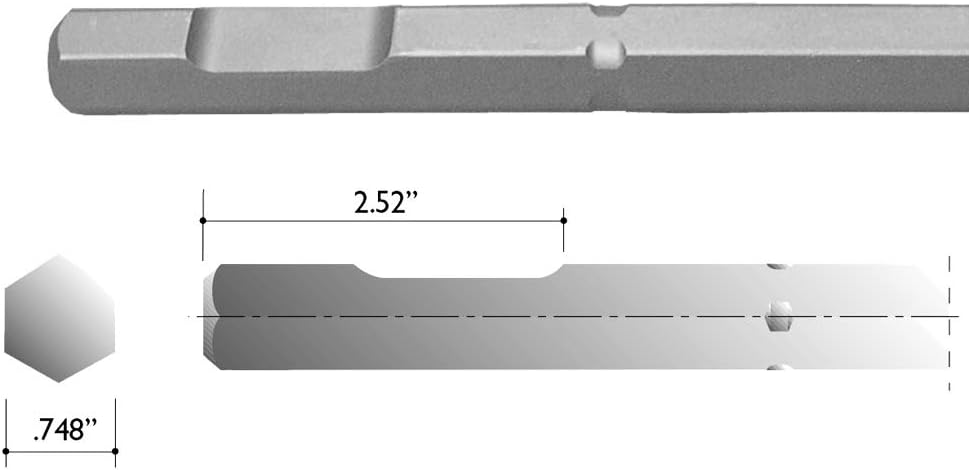 Champion Chisel, 3/4-Inch Hex Demo Shank, 18-Inch Long by 4.5-Inch Wide Jumbo Chisel