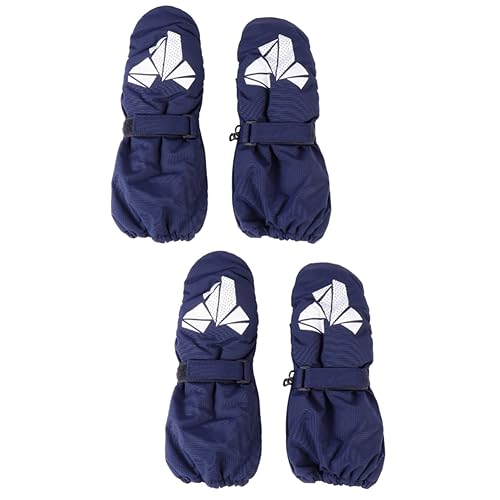 BESPORTBLE 2 Paar Skihandschuhe Thermohandschuhe Fahrradhandschuhe Fahrradhandschuhe Für Kinder Schaufelhandschuhe Schneehandschuhe Flip-Top-Handschuhe Kinder-Skihandschuhe