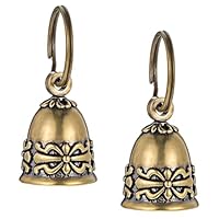 Xthrotsenk 2 Stück kleine Katzen Hundeglocken Messingglockenfür Katzen und Hunde Haustier Tracker Vintage Messing Hängende Glocken Messinghalsband-Anhänger Gartenverzierungen für Heimtürdekoration