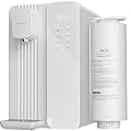 Ecoviva MATE4 UV Countertop Reverse Osmosis Water Filter System, 4 Temperature Options, 7 Stages Instant Hot RO Water Filtration System, 3:1 Pure to Drain, TDS & Filter Life Monitor, Plug & Use(White)