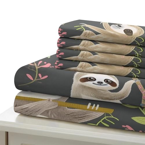 Parure de lit paresseux avec housse de couette confortable en microfibre 3D