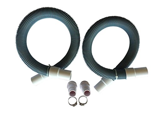 FibroPool Professional 1 1/2" Swimming Pool Filter Hose Replacement Kit (3 Feet, 2 Pack)