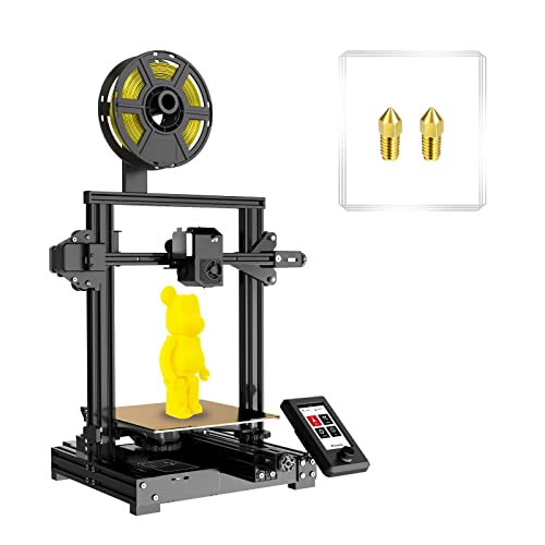Voxelab Aquila S2 Upgrade 3D Printer With Direct Drive Extruder Auto Leveling Assembly, Hardened Steel Nozzle And Pei Spring Steel Platform, Extra With High Temperature Brass Nozzle*2 #TOP7