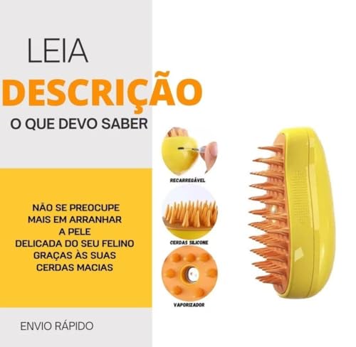 Escova de Massagem para Pets, Silicone Macio, Branco e Bege, para Cães e Gatos