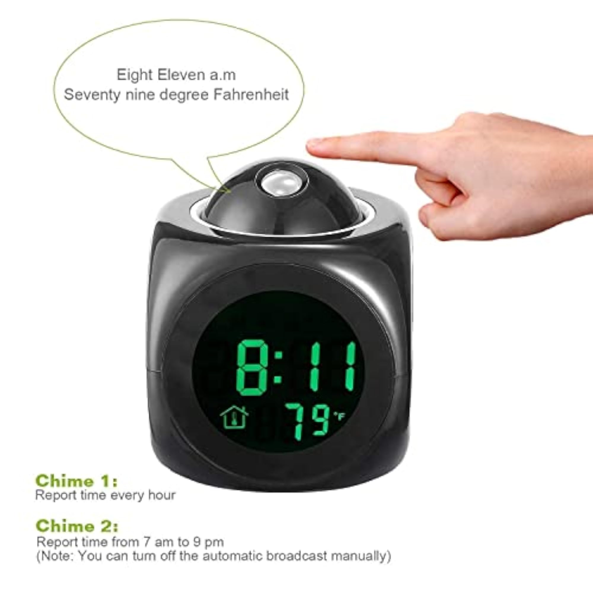 Digital LCD Clock with Voice Talking Function