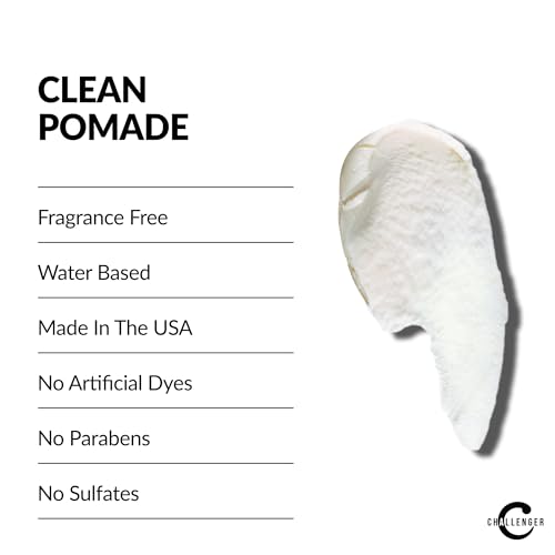 image for Challenger Fragrance Free Cream Pomade | Non-Comedogenic Styling Produ