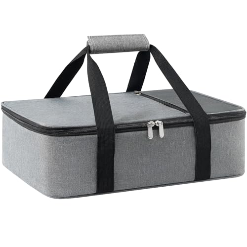 MIAOJIE Insulated Casserole Carrier for Hot or Cold Food,Pie Carrier Bag Lunch Tote for Potluck Parties/Picnic/Cookouts, Fits 9