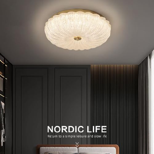 Plafonnier LED chambre parentale éclairage chaleureux et doux 50 cm - 4