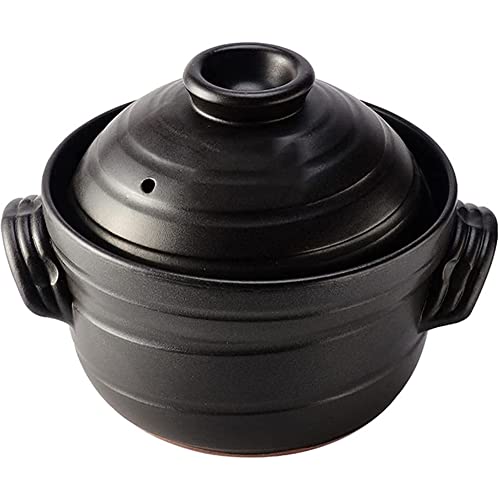 Piatto di casseruola con coperchio, padelle di cucina Piano cottura in ceramica Pentole, rotonda